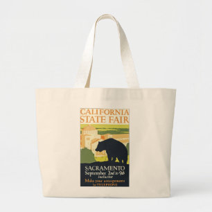 California State Fair Large Tote Bag
