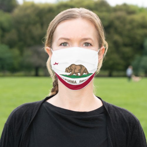 California State Flag Adult Cloth Face Mask