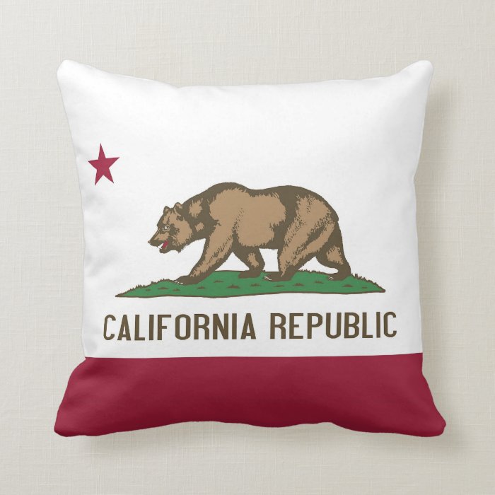 California State Flag American MoJo Pillow