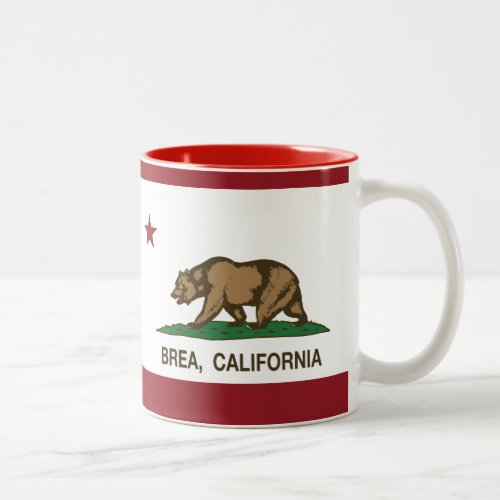 California State Flag Brea Two_Tone Coffee Mug