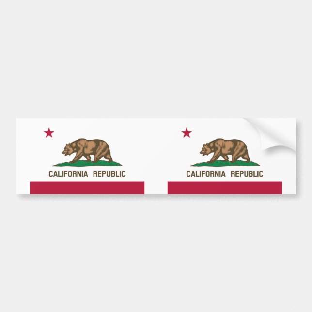 California State flag Bumper Sticker (Front)
