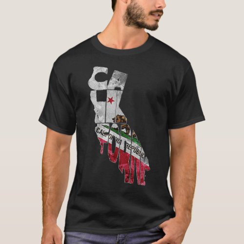 California State Flag Cali love awesome graphic T_Shirt
