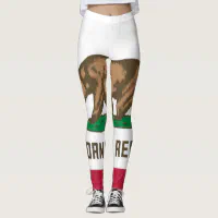 California State Flag ( California Republic ) Leggings