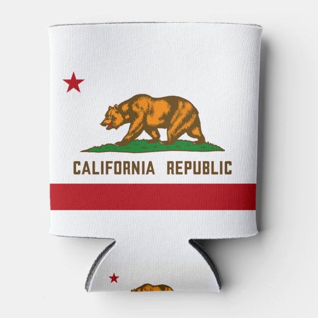 California State Flag Can Cooler (Front)