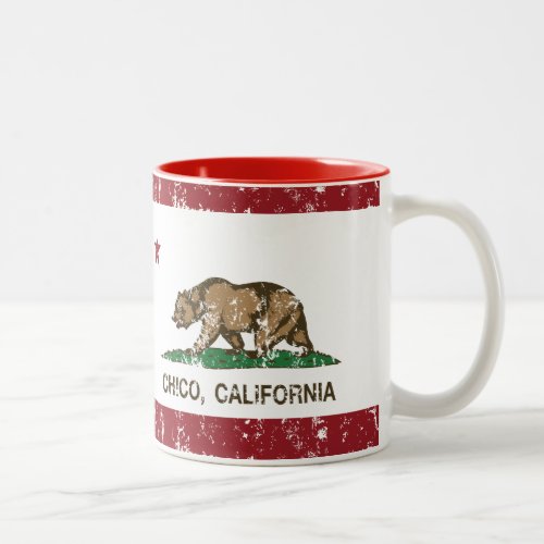 California State Flag Chico Two_Tone Coffee Mug