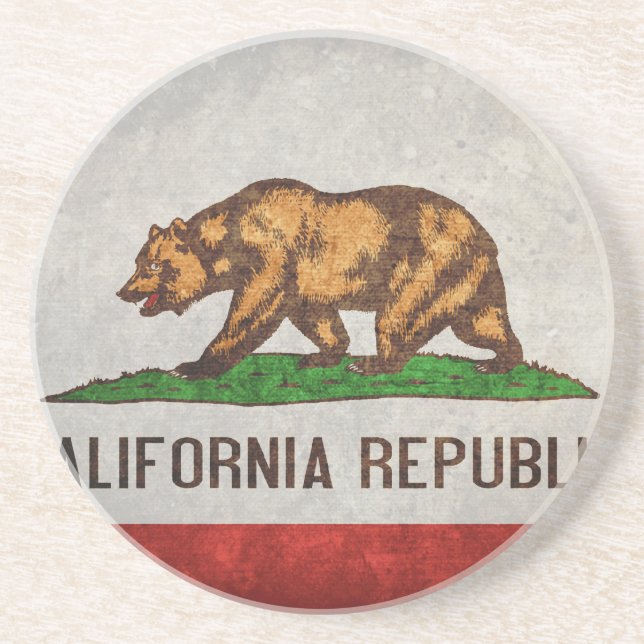 California State Flag Coaster (Front)