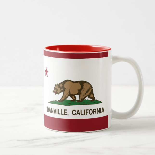 California State Flag Danville Two-Tone Coffee Mug (Right)