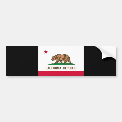 California State Flag Design Bumper Sticker