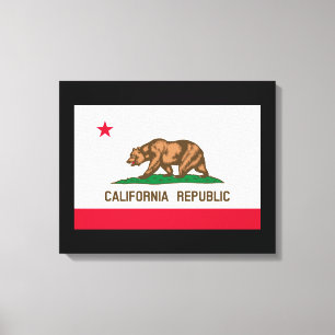 California State Flag Design Canvas Print