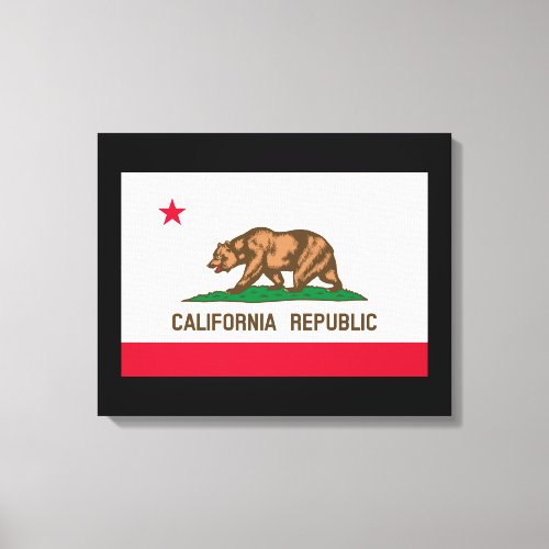 California State Flag Design Canvas Print