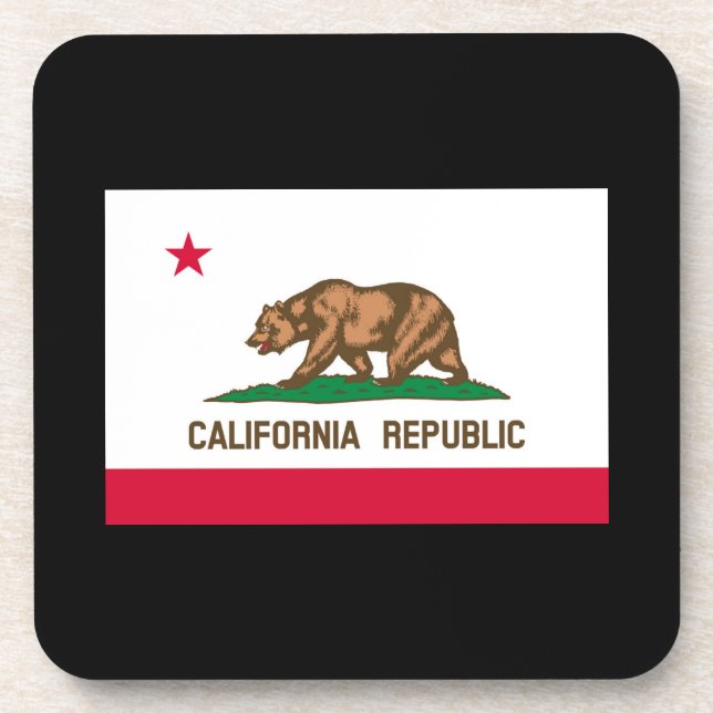 California State Flag Design Coaster (Front)