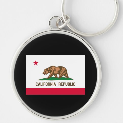 California State Flag Design Keychain