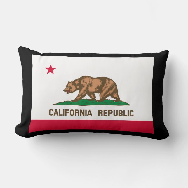 California State Flag Design Lumbar Pillow (Front)