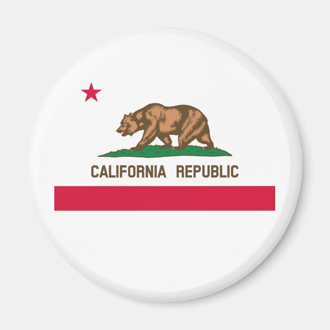 California State Flag Design Magnet (Front)