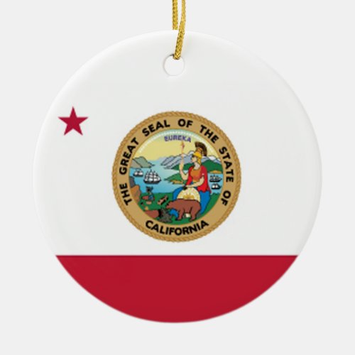 California State Flag Design Ornament