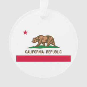 California State Flag Design Ornament