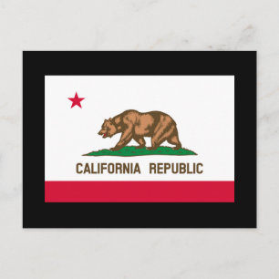 California State Flag Design Postcard