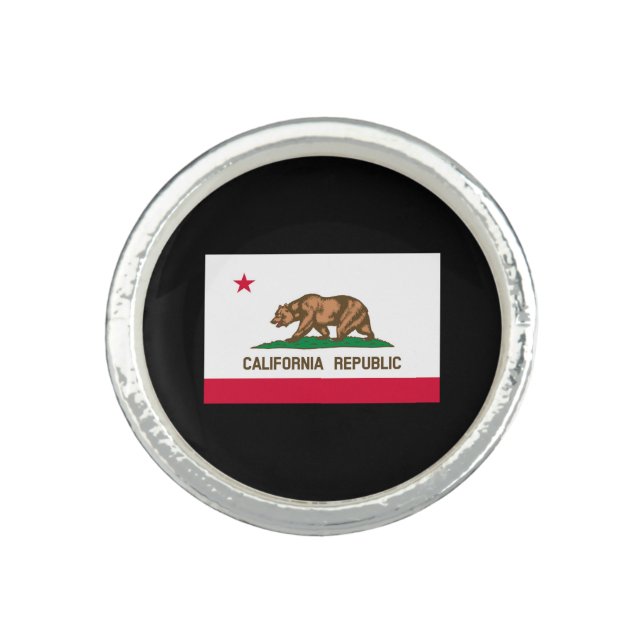 California State Flag Design Ring (Front)