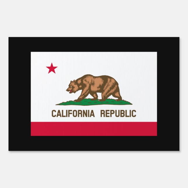 California State Flag Design Sign (Front)