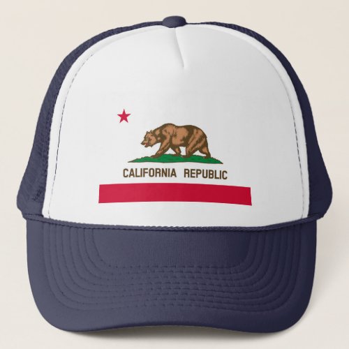 California State Flag Design Trucker Hat