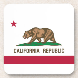 California State Flag Drink Coaster