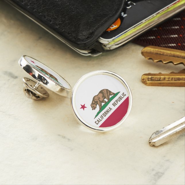 CALIFORNIA STATE FLAG LAPEL PIN (In Situ)