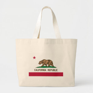 California State Flag Large Tote Bag