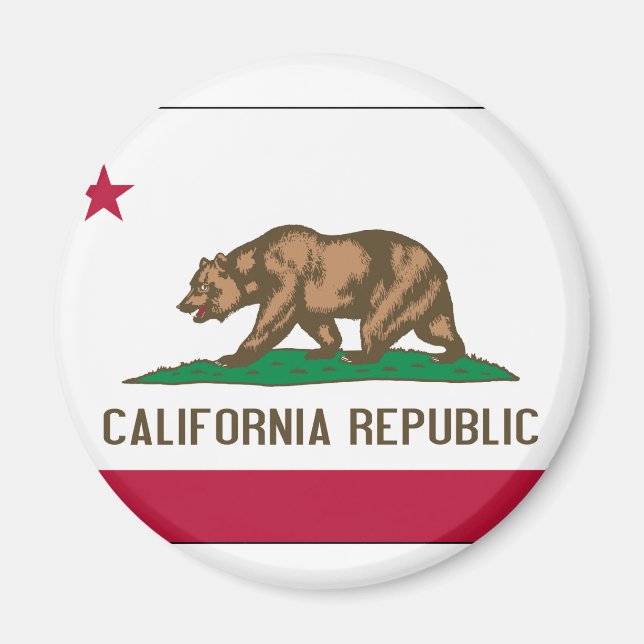 California State Flag Magnet (Front)