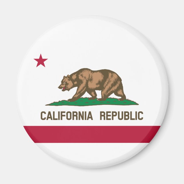 California State Flag Magnet (Front)