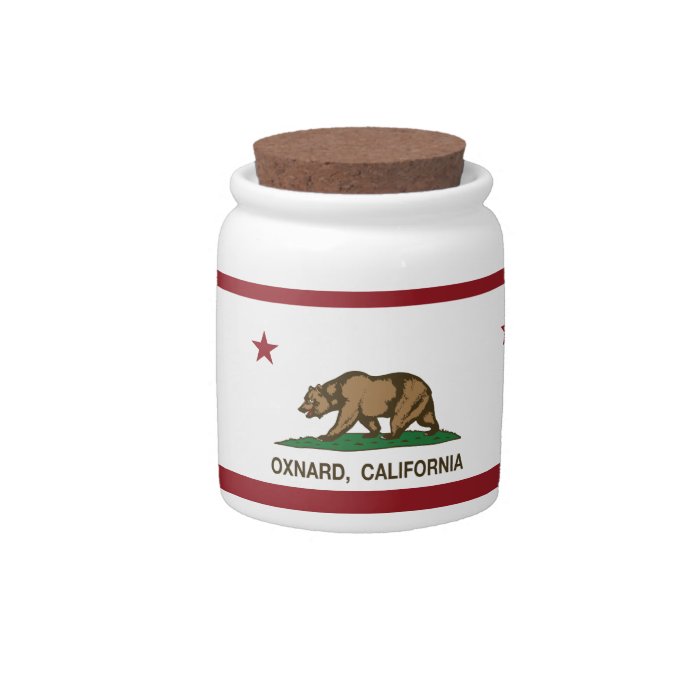 California State Flag Oxnard Candy Jar