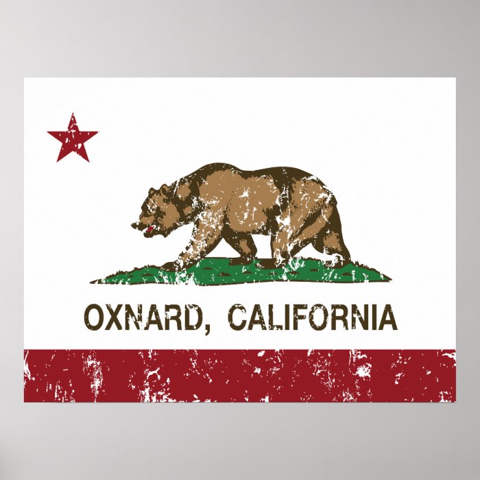 California State Flag Oxnard Poster