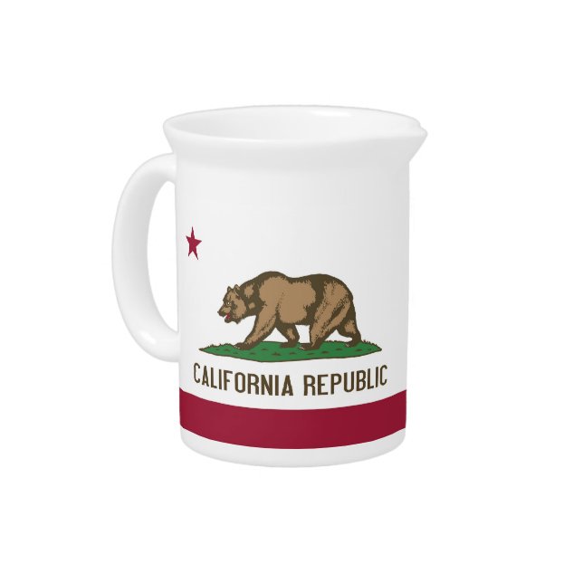 California State Flag Pitcher (Left)