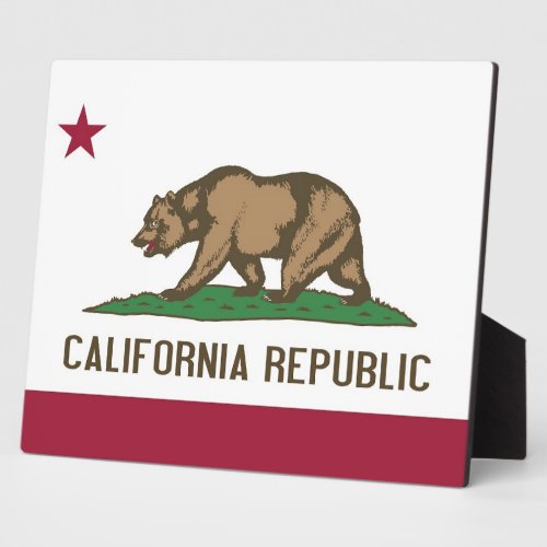 California State Flag Plaque