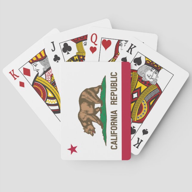 California State Flag Poker Cards (Back)