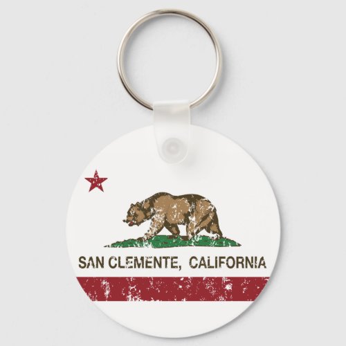 California State Flag San Clemente Keychain