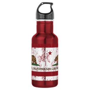 California State Flag San Luis Obispo Water Bottle