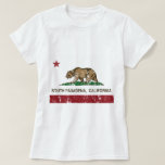 California State Flag South Pasadena T-shirt at Zazzle