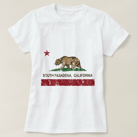 California State Flag South Pasadena T-shirt