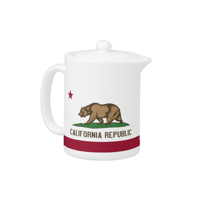 California State Flag Teapot (Left)