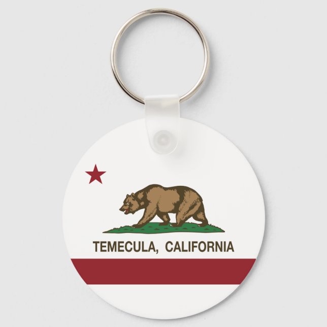 California State Flag Temecula Keychain (Front)