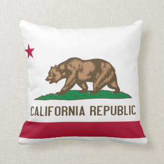 California State Flag Throw Pillow