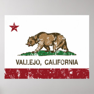 California State Flag Vallejo Poster