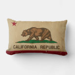 California State Flag Vintage Lumbar Pillow at Zazzle