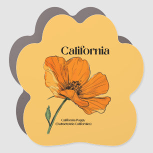 California State Flower Sticker Car Magnet