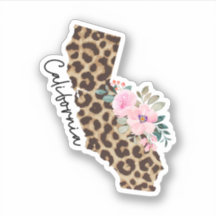 California State Leopard Print With Flowers
