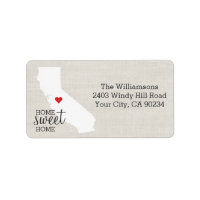 California State Love Map Home Sweet Home Custom