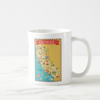 California State Map Coffee Mug by normagolden at Zazzle