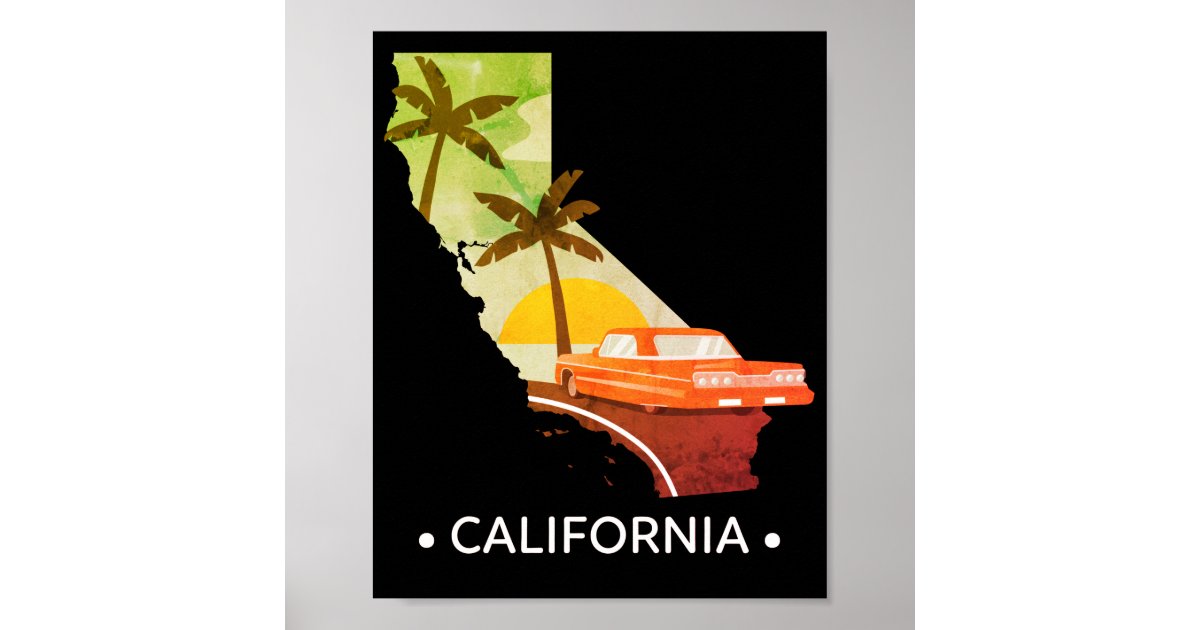 California state Poster Zazzle