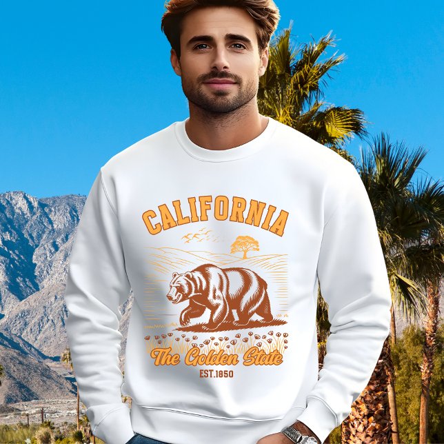 California State Pride – Bear & Wildflower  Sweatshirt (Creator Uploaded)