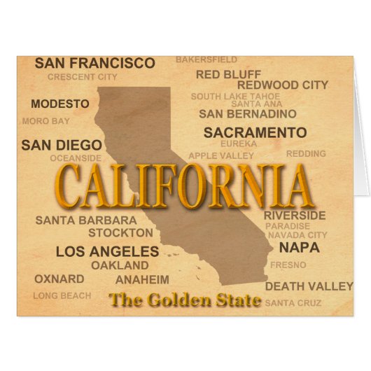 California State Pride Map Silhouette Cards (Front Horizontal)